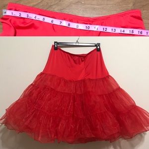 Red petticoat